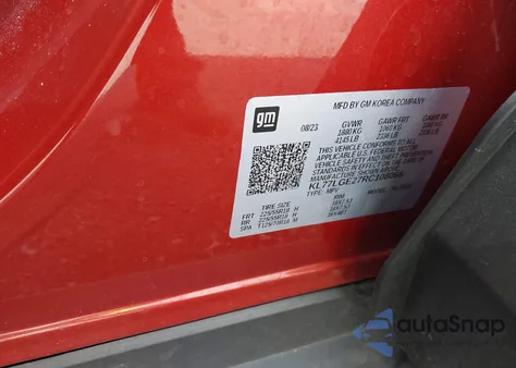 2024 Chevrolet Trax Fwd 1Rs from USA, damaged, VIN KL77LGE27RC108066